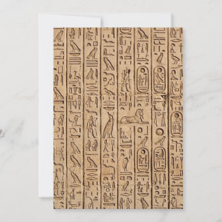 Altägyptische Hieroglyphen Einladung