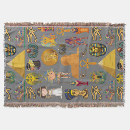 Altägyptische Hieroglyphen -Muster Pharao Decke