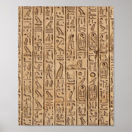 Altägyptische Hieroglyphen Poster