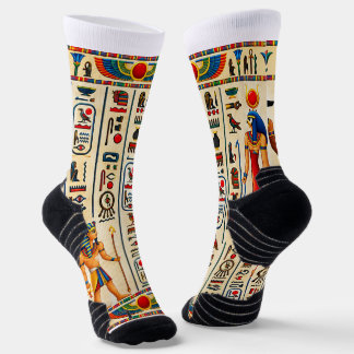 Altägyptische Hieroglyphen und Pharaonisch Socken