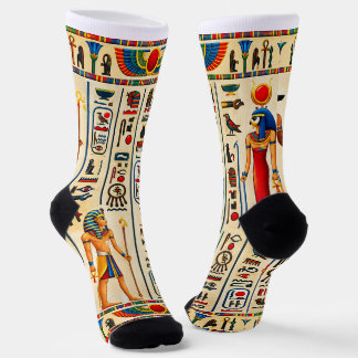 Altägyptische Hieroglyphen und Pharaonisch Socken