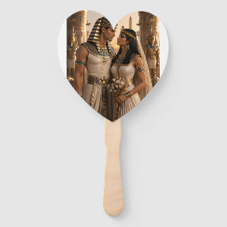 Altägyptischer Hochzeitskönigspaar-Handfächer Fächer