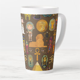 Altägyptisches Hieroglyphen-Mustersymbol Milchtasse