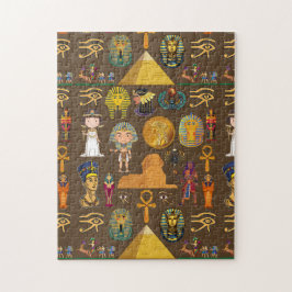 Altägyptisches Hieroglyphen-Mustersymbol Puzzle