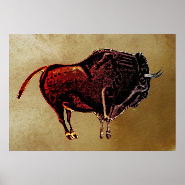Altamira Bison Poster (Vorne)