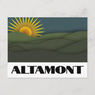 Altamont California Ort des kostenlosen Konzerts 1 Postkarte