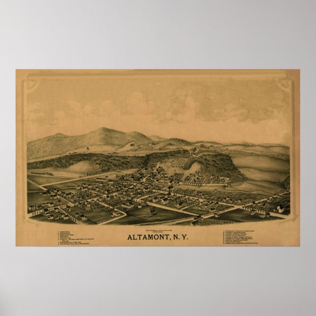Altamont NY 1889 Poster (Vorne)