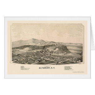 Altamont, NY panoramische Karte - 1889