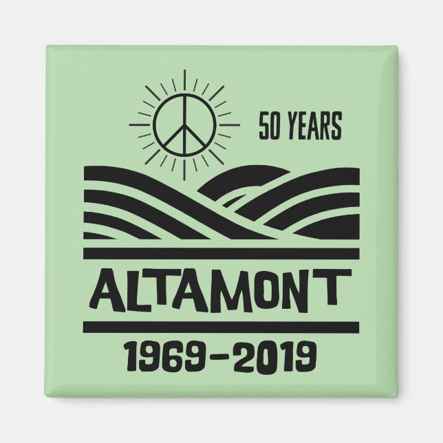 Altamont Speedway 1969-2019 50. Jubiläum Magnet (Vorne)