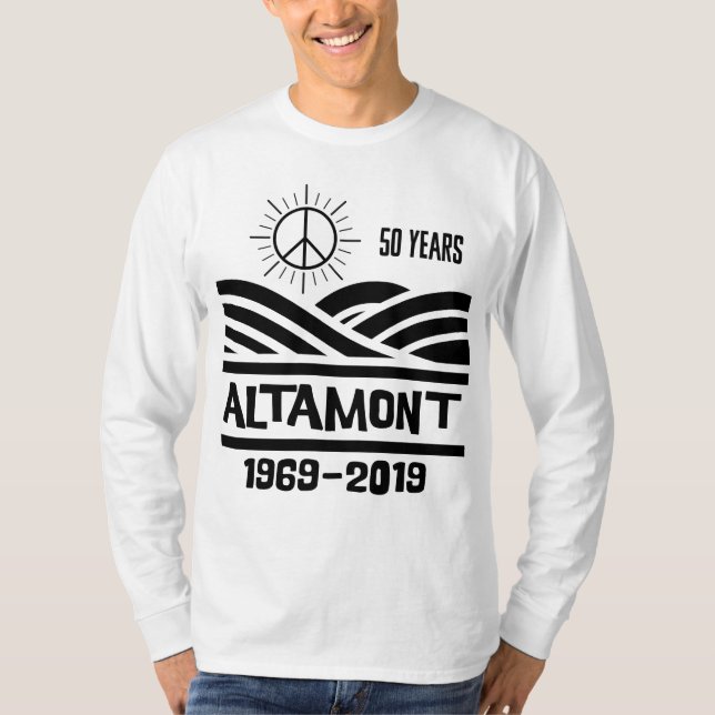 Altamont Speedway 1969-2019 50th Anniversary  T-Shirt (Vorderseite)