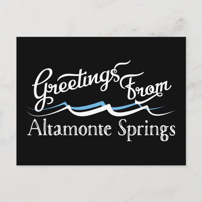 Altamonte springt Wasserwellen Postkarte (Vorderseite)