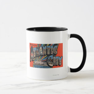 Altantic Stadt, New-Jersey - großer Buchstabe Tasse
