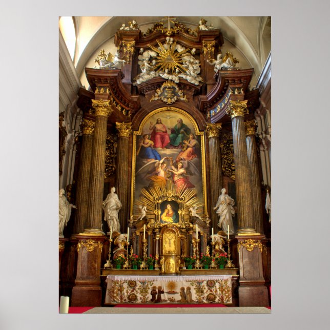 Altar Alserkirche Wien Österreich Poster (Vorne)