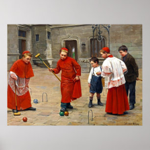 Altar Boys ~ Croquet ~Paul Chocarne-Moreau Poster