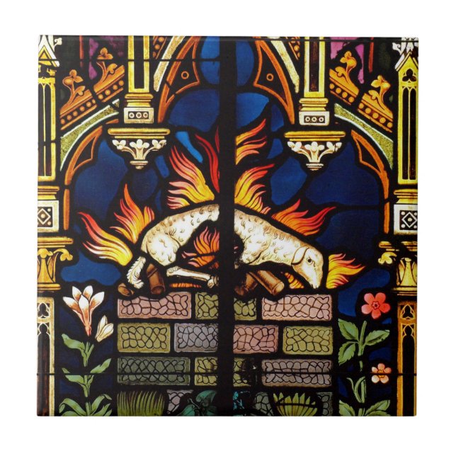 Altar des Lamm-Tile Fliese (Vorderseite)