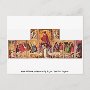 Altar des letzten Urteils von Rogier Van der Weyde Postkarte