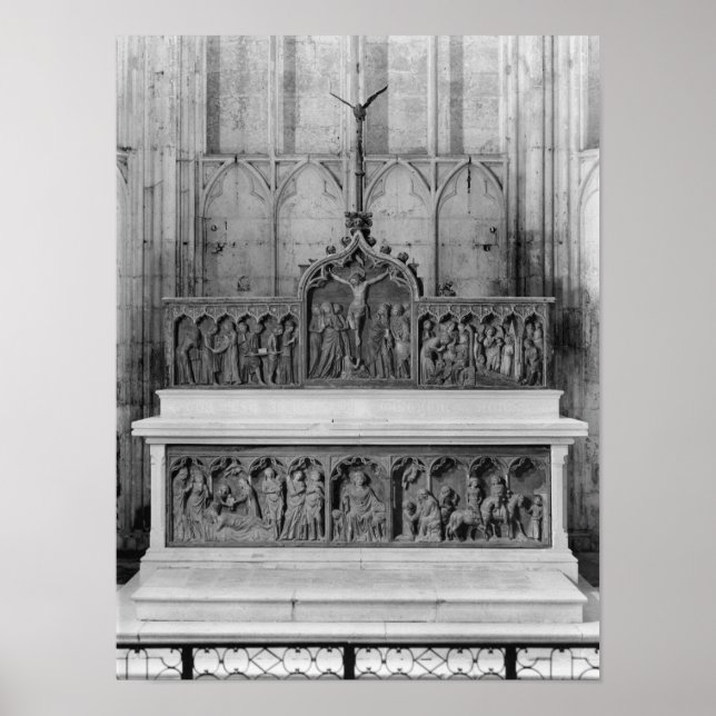 Altar und zwei Altarbilder verziert Poster (Vorne)
