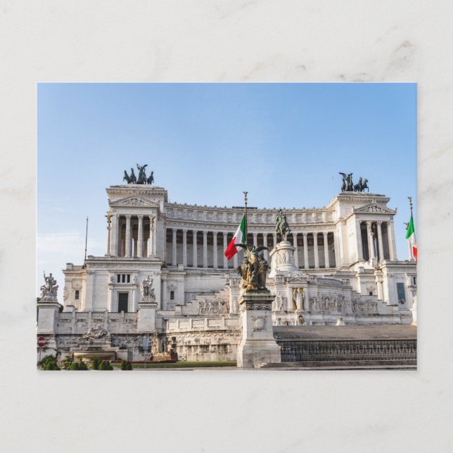 Altare della Patria am frühen Morgen - Rom, Italie Postkarte (Vorderseite)