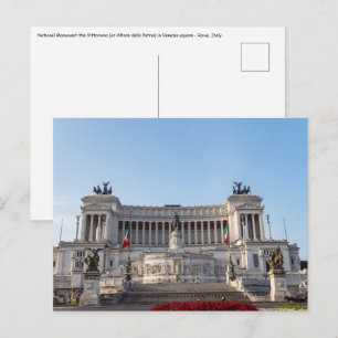 Altare della Patria am frühen Morgen - Rom, Italie Postkarte