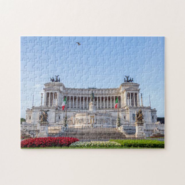 Altare della Patria am frühen Morgen - Rom, Italie Puzzle (Horizontal)