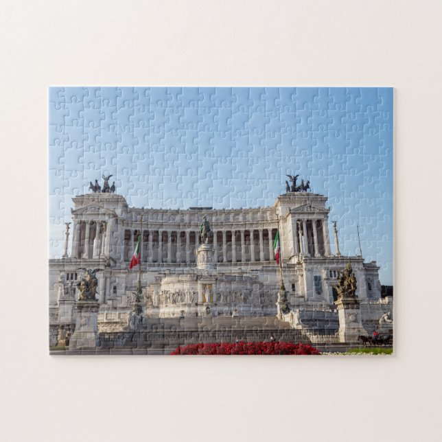 Altare della Patria am frühen Morgen - Rom, Italie Puzzle (Horizontal)