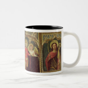 Altarpiece der Jungfrau des Rosenbeetes, c.1500 Zweifarbige Tasse