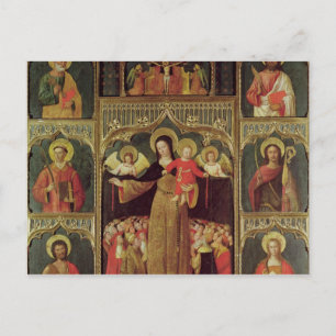 Altarpiece der Jungfrau Rosary, c.1500 Postkarte
