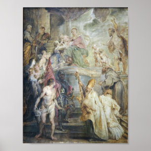 Altarpiece der Kirche Poster