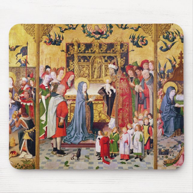 Altarpiece der sieben Freuden an der Jungfrau Mousepad (Vorne)