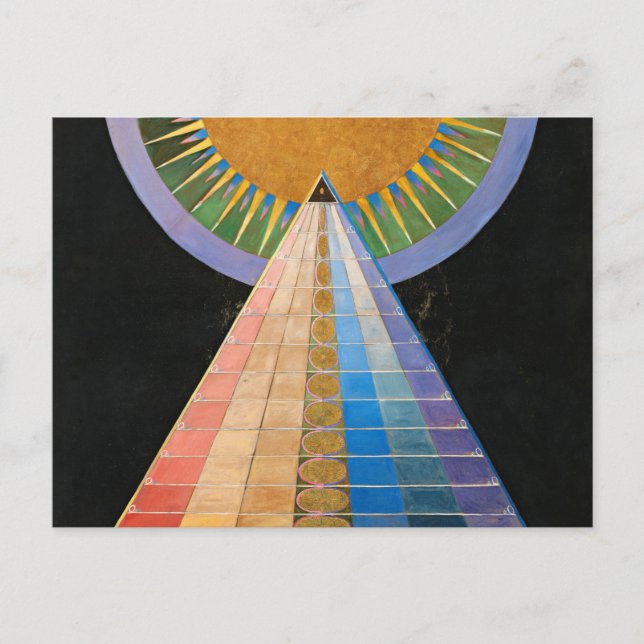 Altarpiece, Gruppe X, Nr. 1 von Hilma af Klint Postkarte (Vorderseite)