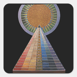 Altarpiece von Hilma af Klint, Fine Art Quadratischer Aufkleber