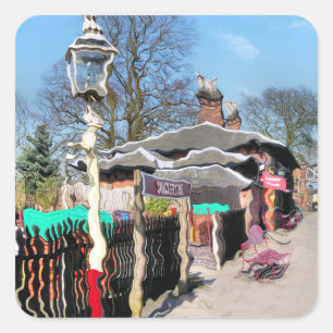 ALTBAHNHOF QUADRATISCHER AUFKLEBER