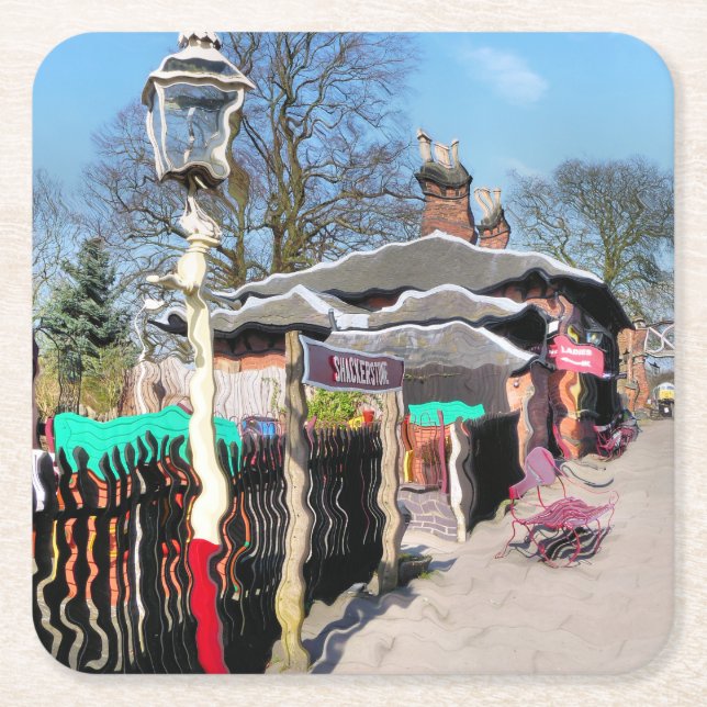 ALTBAHNHOF RECHTECKIGER PAPPUNTERSETZER (Vorderseite)