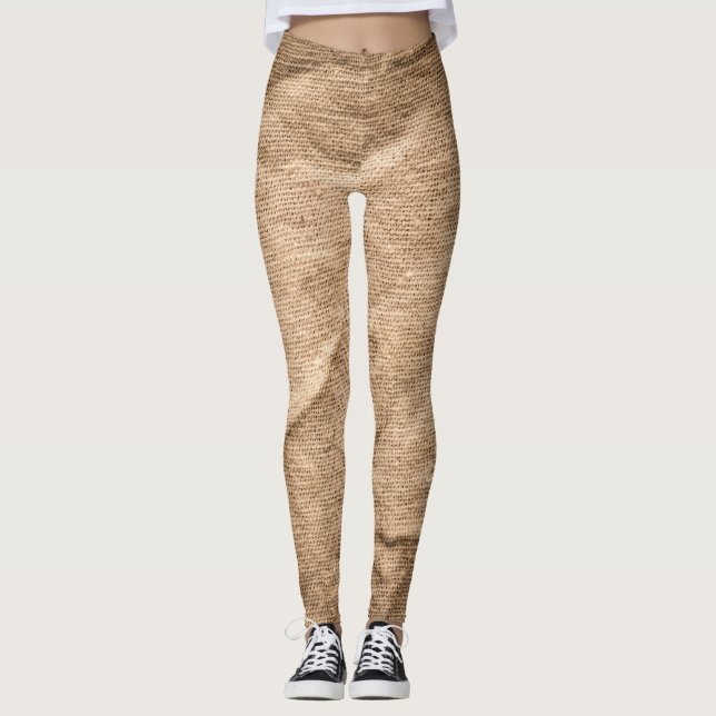 Altbraun Stoff: texturierter Hintergrund. Leggings (Vorderseite)