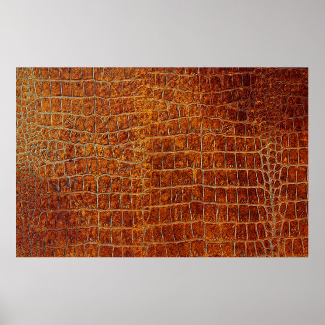 altbraune Ledertextur Poster (Vorne)