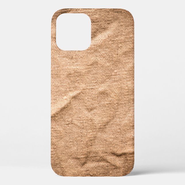 Altbrauner Stoffhintergrund Case-Mate iPhone Hülle (Rückseite)