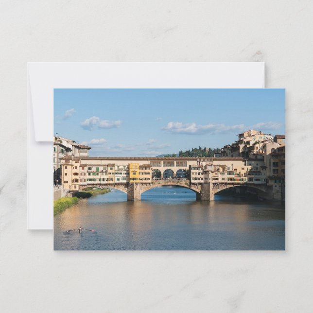 Altbrücke Ponte Vecchio - Florenz, Italien Einladung (Vorderseite)