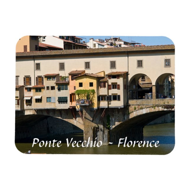 Altbrücke Ponte Vecchio - Florenz, Italien Magnet (Horizontal)
