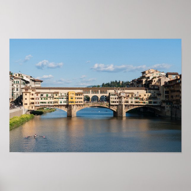 Altbrücke Ponte Vecchio - Florenz, Italien Poster (Vorne)