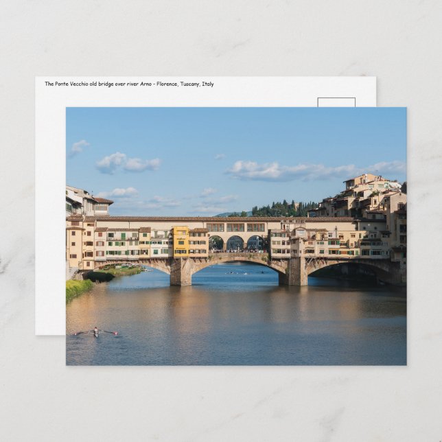 Altbrücke Ponte Vecchio - Florenz, Italien Postkarte (Vorne/Hinten)
