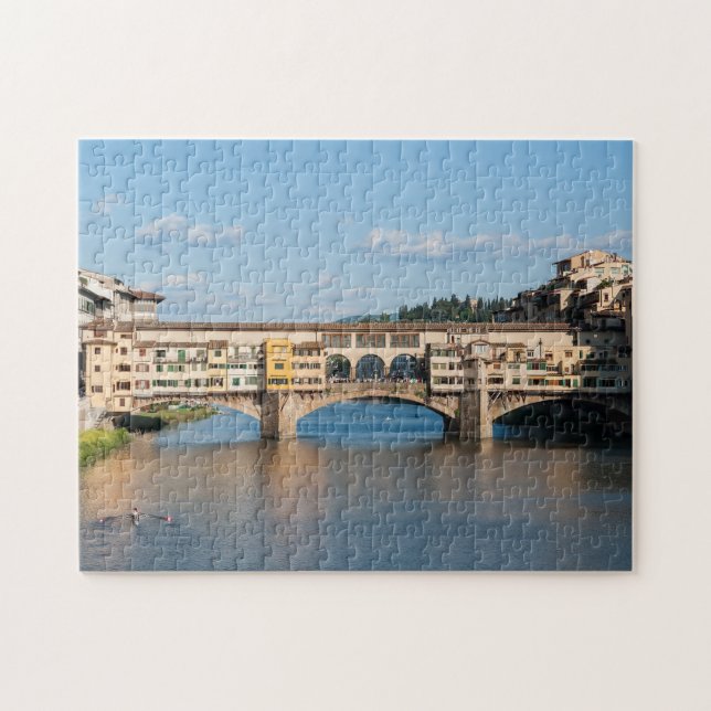 Altbrücke Ponte Vecchio - Florenz, Italien Puzzle (Horizontal)