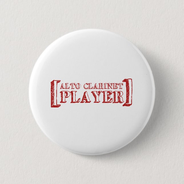Altclarinet-Spieler Button (Vorderseite)