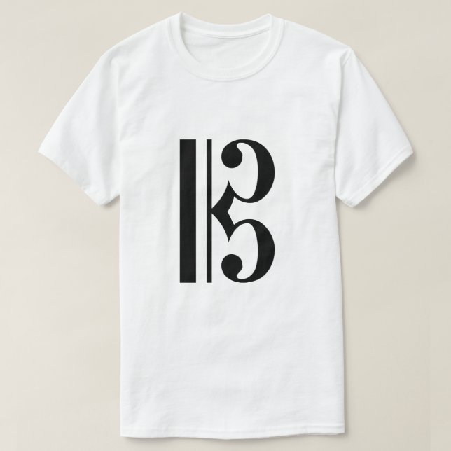 AltClef/C-Clef T-Shirt (Design vorne)