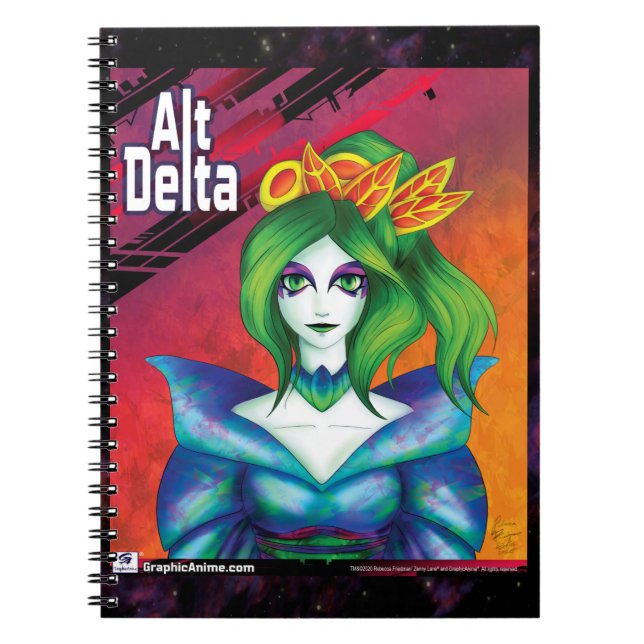 AltDelta: Kabuki Green Notebook Notizblock (Vorderseite)