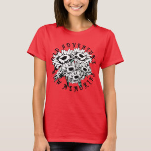 Alte Abenteuer Neue Erinnerungen Vintage Floral So T-Shirt