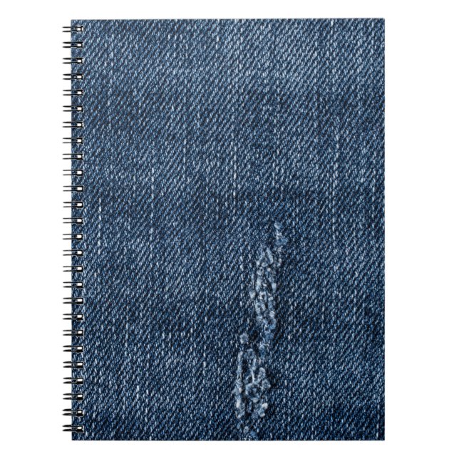 Alte abgerissene Denim: Jeans Textur. Notizblock (Vorderseite)