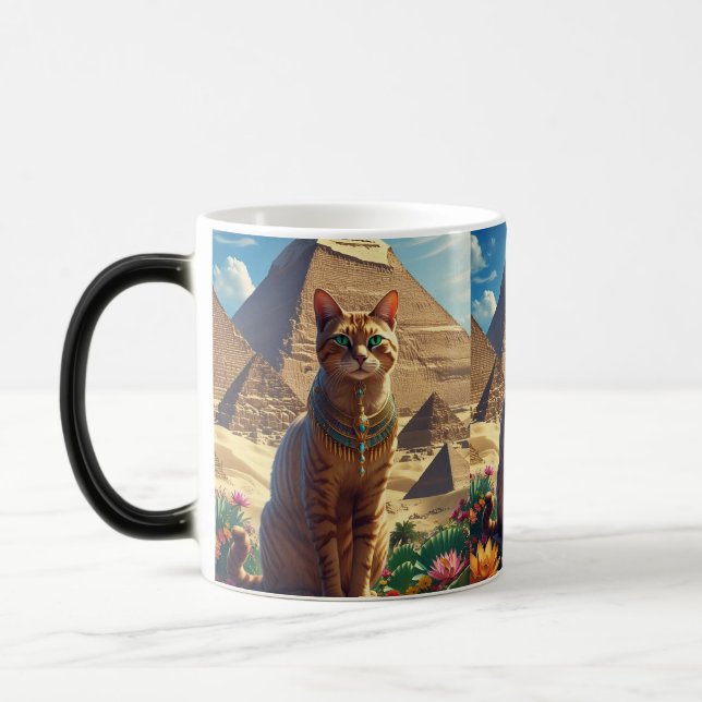 Alte Ägyptenkatze Verwandlungstasse (Links)
