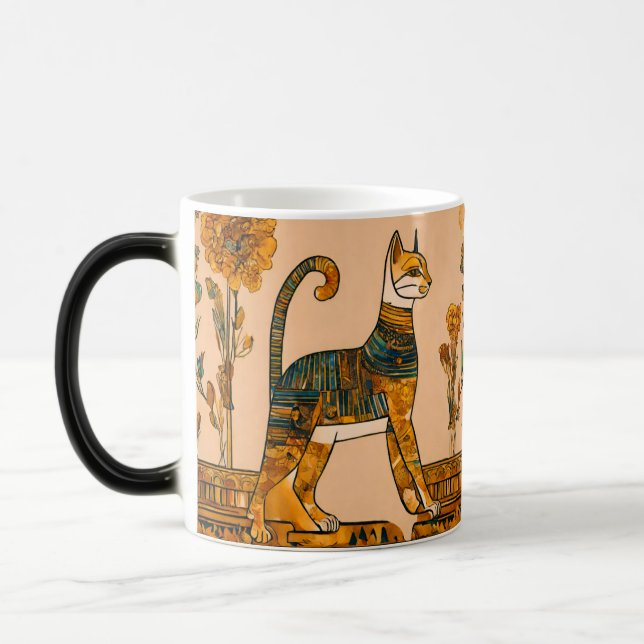 Alte Ägyptenkatze Verwandlungstasse (Links)