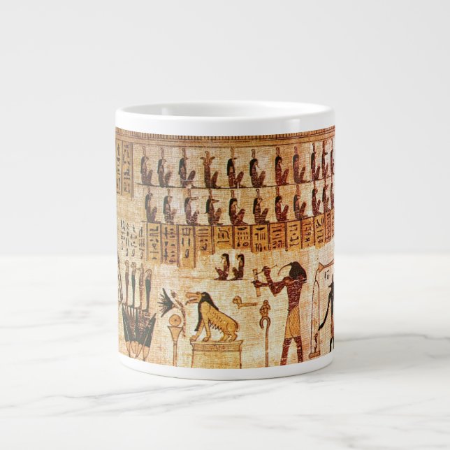 Alte Ägypter Todesgericht Maat Godess Jumbo-Tasse (Vorderseite)