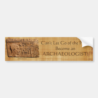 Alte ägyptische Art Relief auf Imitate Papyrus Autoaufkleber